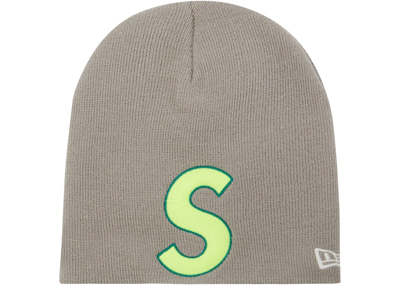 Supreme New Era S Logo Beanie Grey