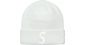 Supreme New Era S Logo Beanie White