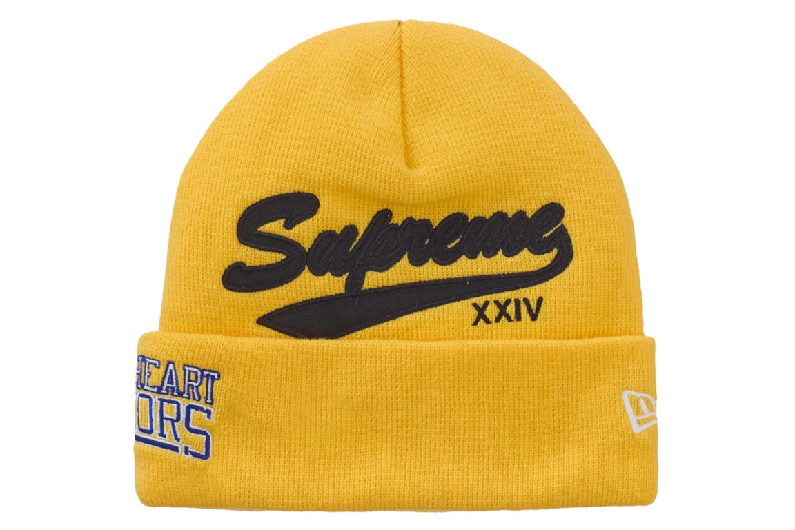 Pre-owned Supreme New Era Salvation Beanie Gold