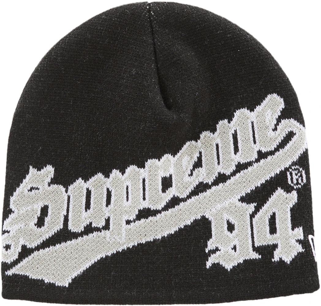 Buy Supreme x New Era Varsity Beanie 'Slate' - FW23BN37 SLATE