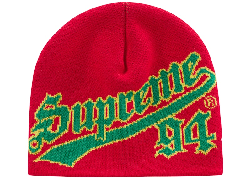 Supreme New Era Script Beanie (FW22) Red - FW22 - GB