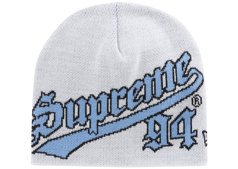 即納即納Supreme New Era Script Beanie 黒 ニット帽/ビーニー