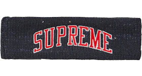 Supreme New Era Sequin Arc Logo Headband Navy