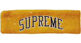 Supreme New Era Sequin Arc Logo Headband Yellow