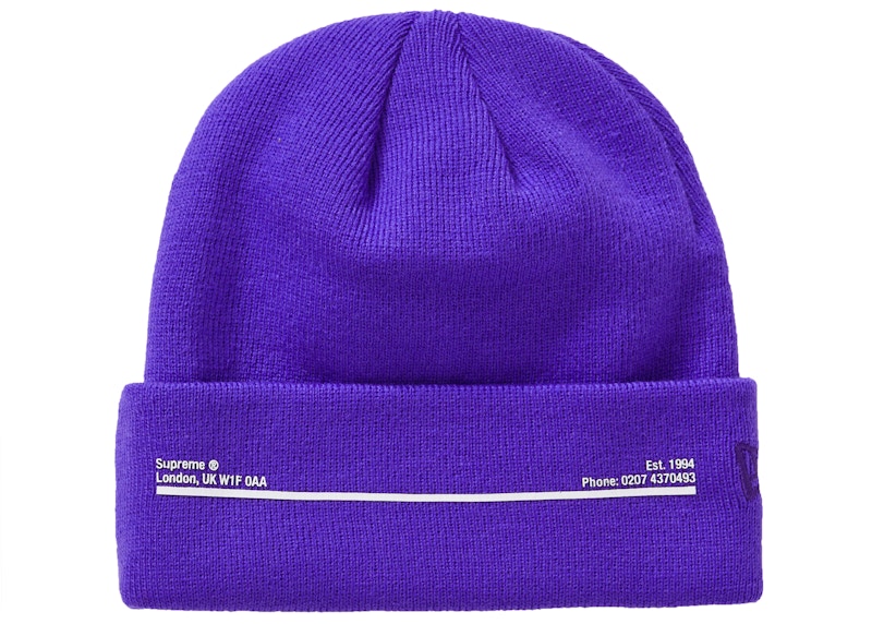 purple supreme beanie