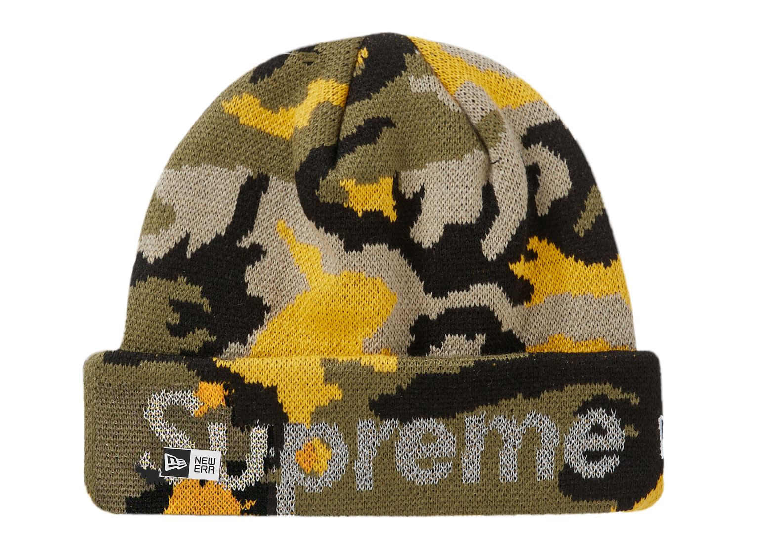 Supreme New Era Split Beanie Brown - FW22 - GB