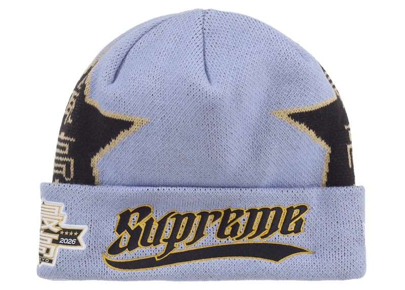 Supreme New Era Stars Beanie Grey - SS26 - US