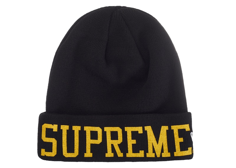 Supreme New Era Varsity Beanie Black - FW23 - JP