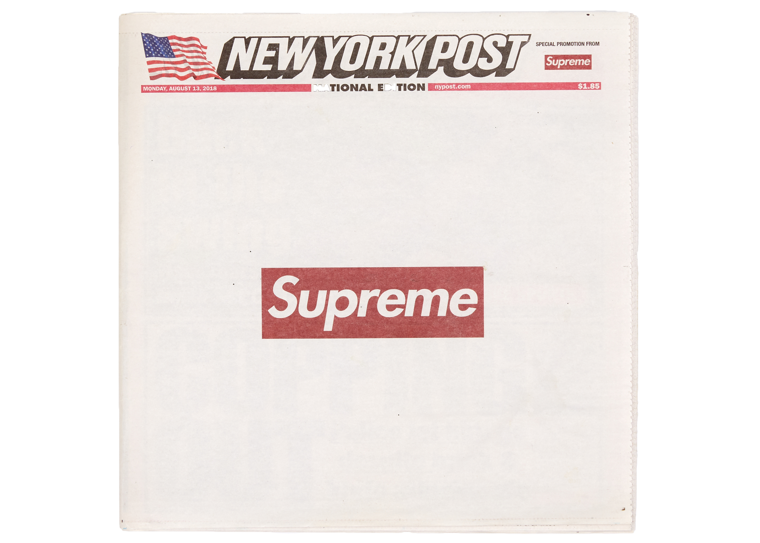 Supreme New York Post (National Edition) Newspaper - FW18 - US
