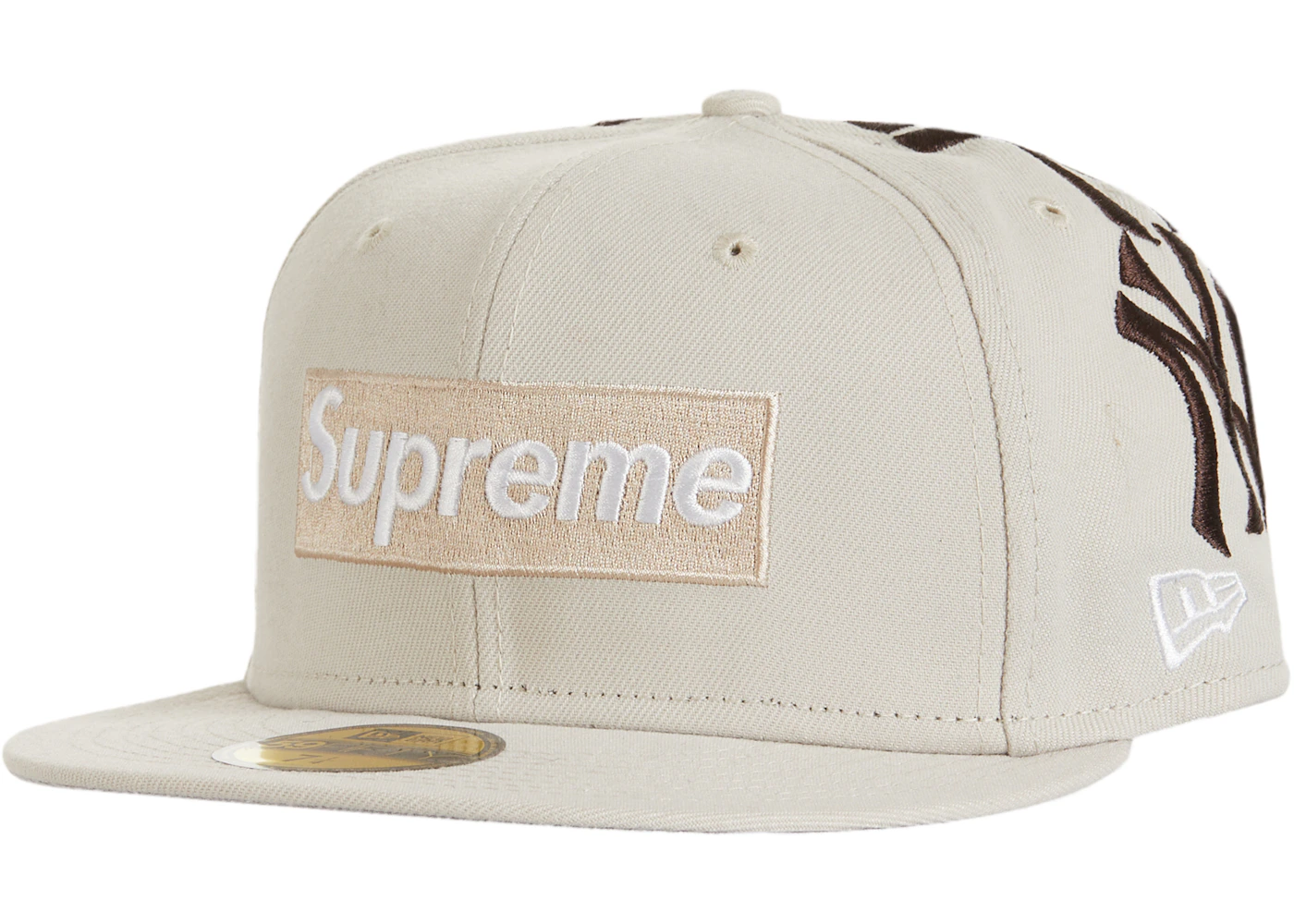 Supreme New York Yankees Box Logo New Era Tan - FW21 - US