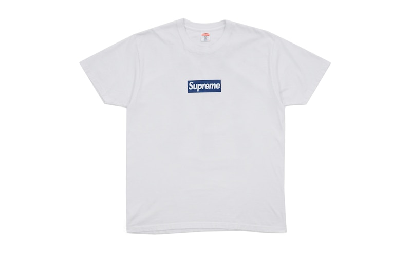 Supreme New York Yankees Box Logo Tee White Men's - SS15 - US