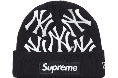 Supreme New York Yankees New Era Box Logo Beanie Black FW21 GB