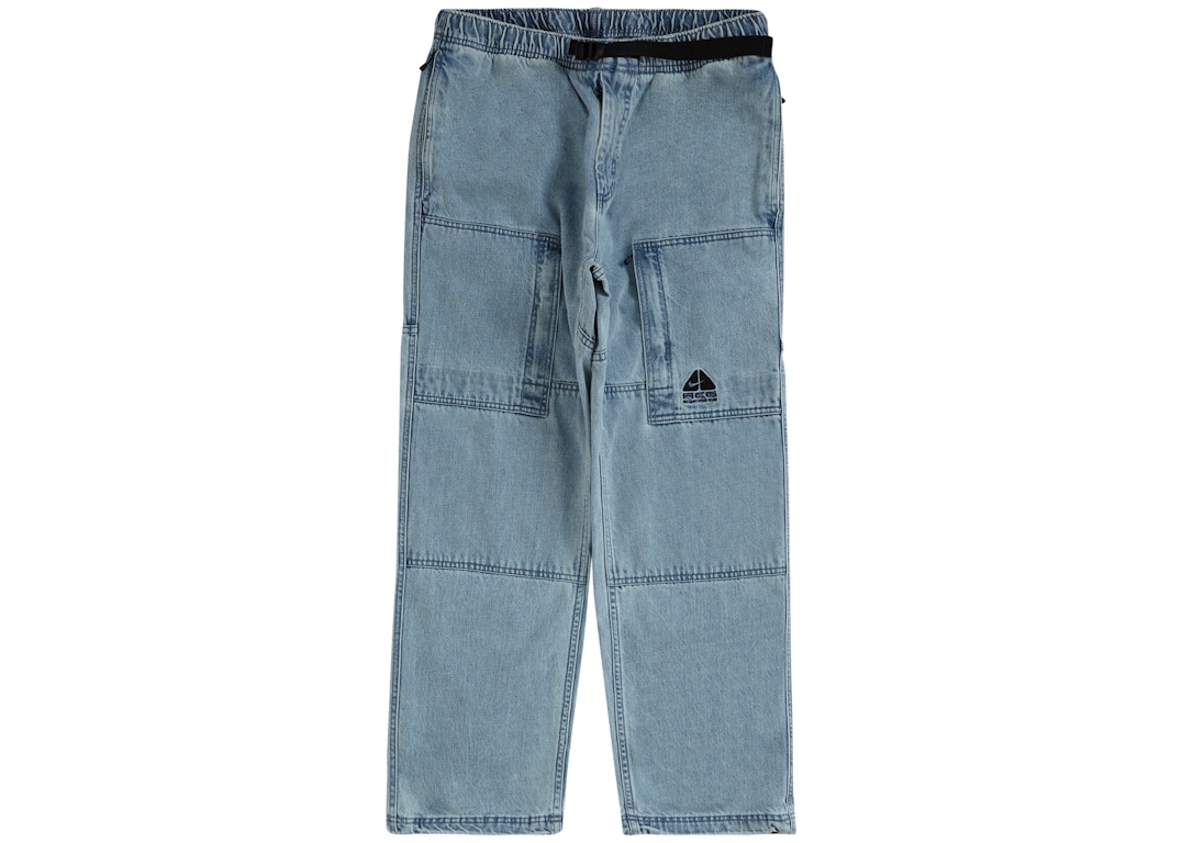 Pre-owned Supreme Nike Acg Belted Denim Pant Washed Blue