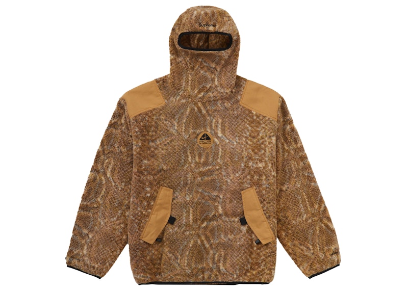 Supreme Nike ACG Fleece Pullover Gold Snakeskin