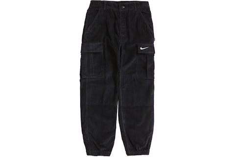 Pantaloni cargo Supreme Nike Arc Corduroy Nero Uomo SS22 IT