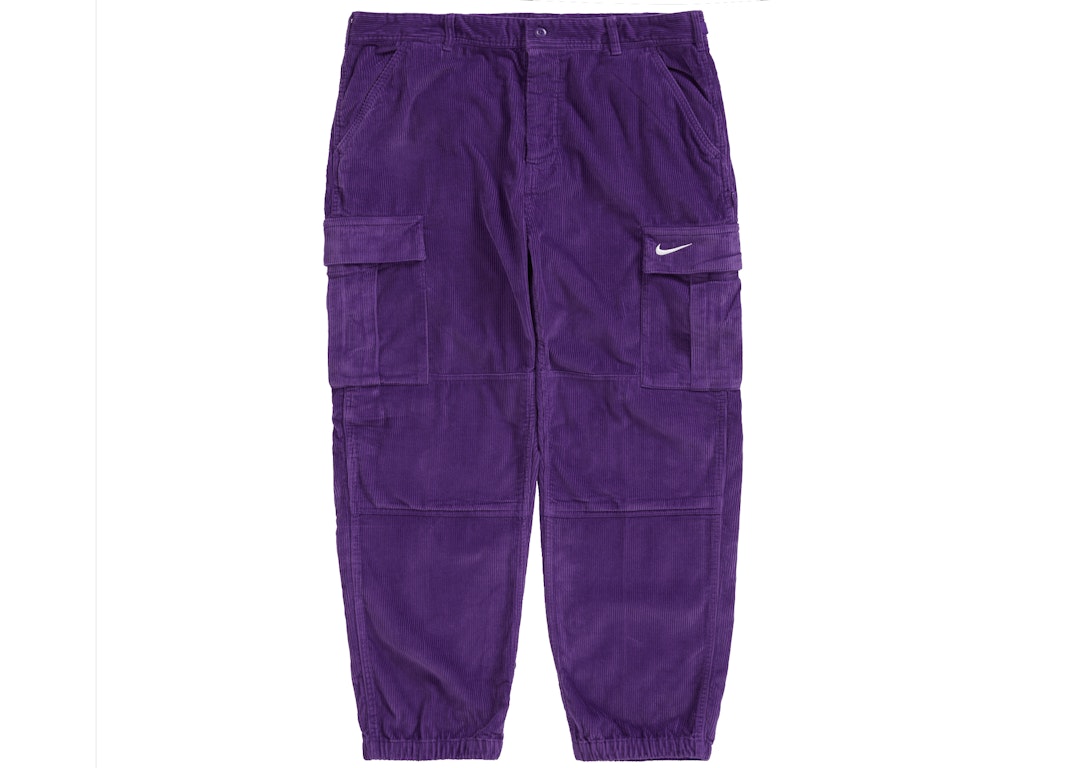 Pre-owned Supreme Nike Arc Corduroy Cargo Pant Purple