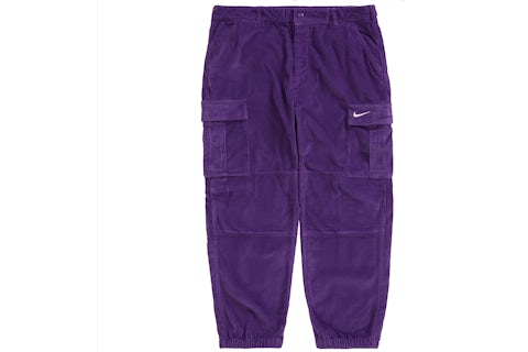 Supreme Nike Arc Corduroy Cargo Pant Purple Men's SS22 US