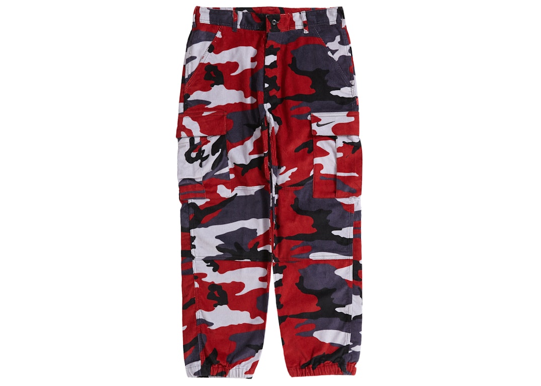 Pre-owned Supreme Nike Arc Corduroy Cargo Pant Red Camo