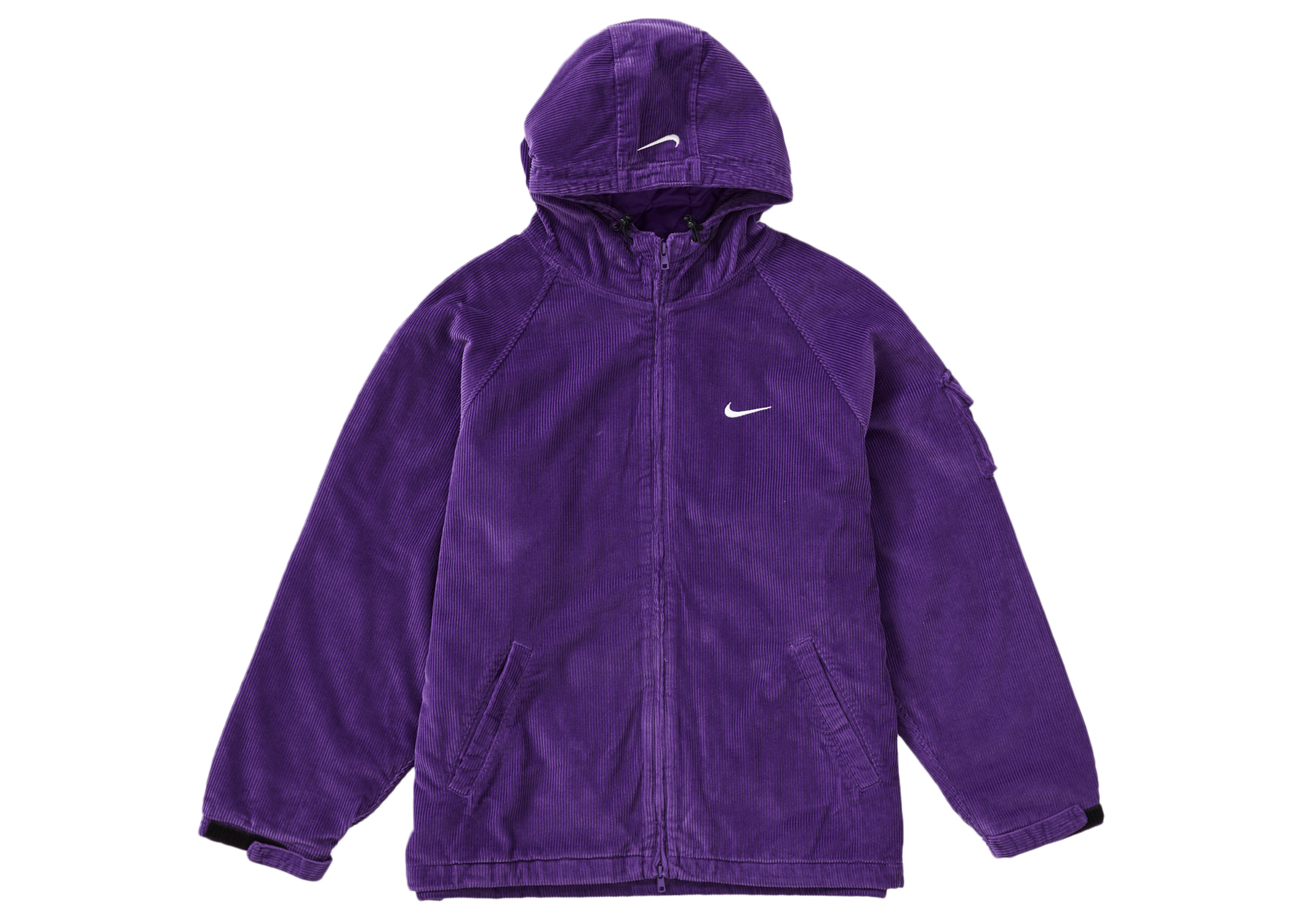 Chaqueta con capucha Supreme Nike Arc de pana en violeta Hombre 