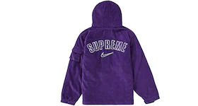 Supreme Nike Arc Corduroy Hooded Jacket Purple