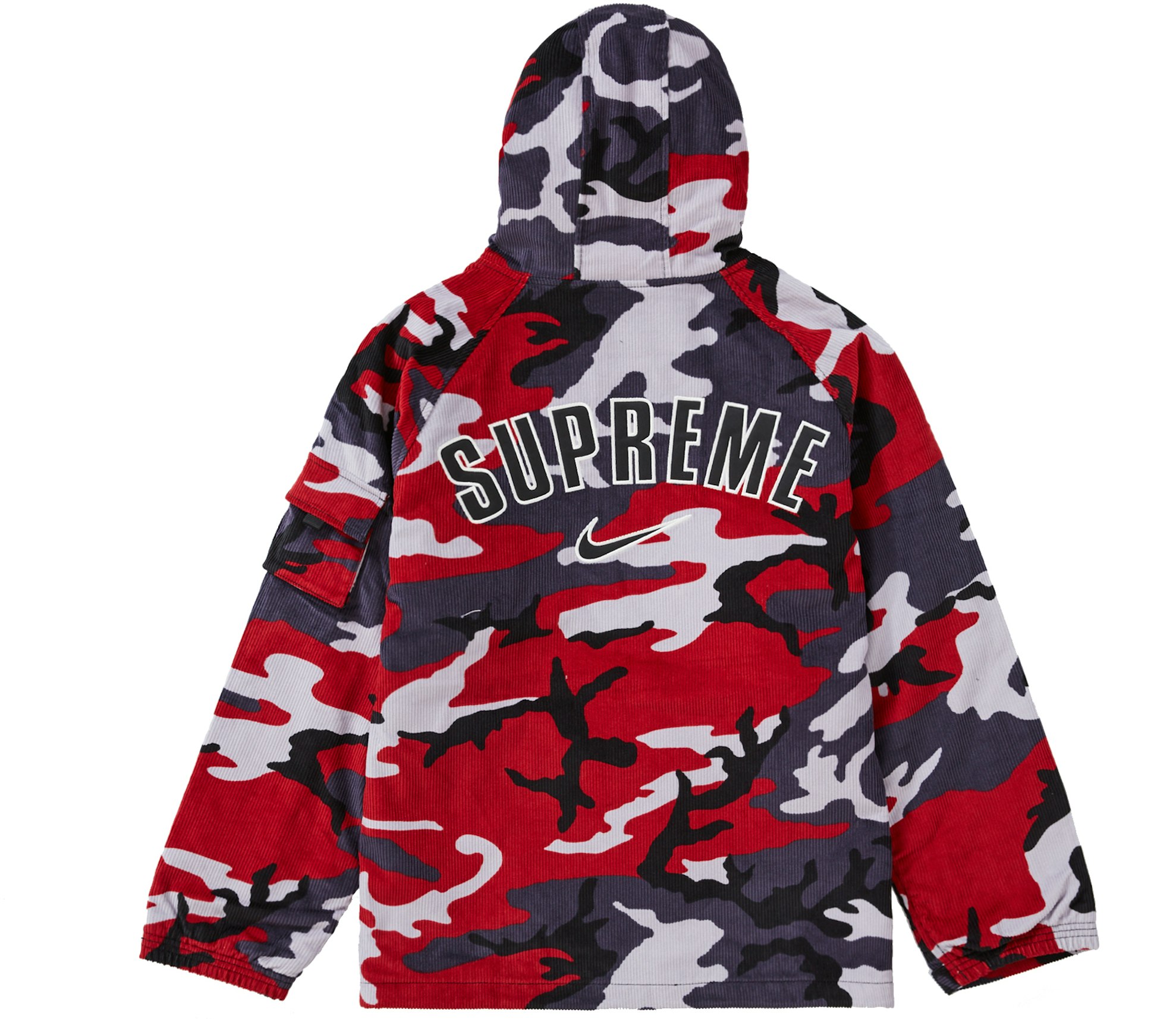 Supreme Nike Arc Corduroy Hooded Red Camo - SS22 Men's - US
