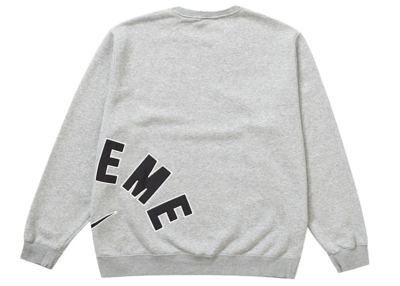 注目の スウェット Supreme Box Logo Crewneck Heather Grey 