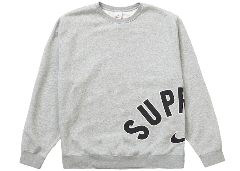 Supreme Nike Arc Crewneck Heather Grey Men's - SS22 - US