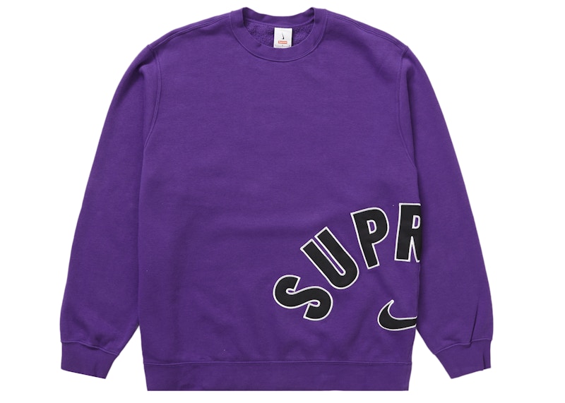 Supreme Nike Arc Crewneck Purple Men's - SS22 - US