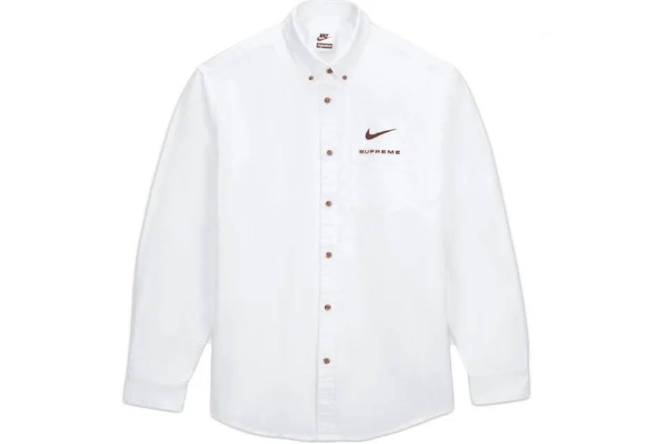 Supreme Nike Cotton Twill Shirt White