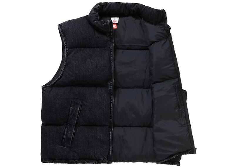 Supreme Nike Denim Puffer Vest Black