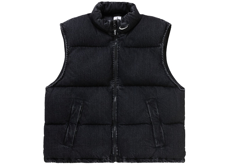 新入荷 ジャケット・アウター Black Vest Puffer Denim Nike x Supreme ...