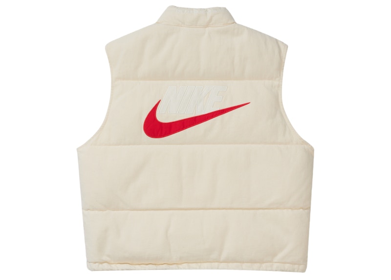 Supreme Nike Denim Puffer Vest White M新品未使用