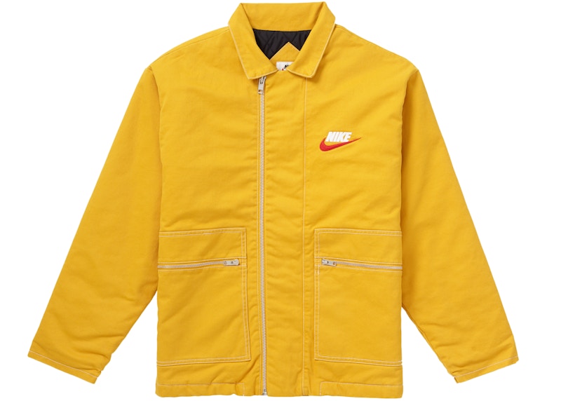 Supreme Nike Double Zip Quilted Work Jacket Mustard メンズ - FW18 - JP