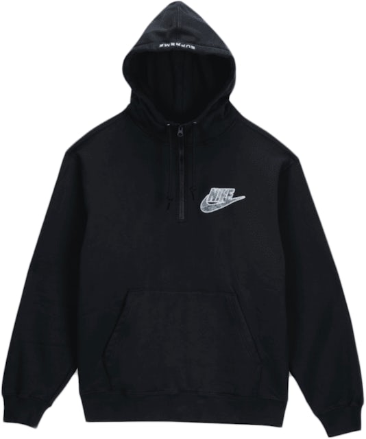 L Nike Half Zip Hooded Sweatshirt