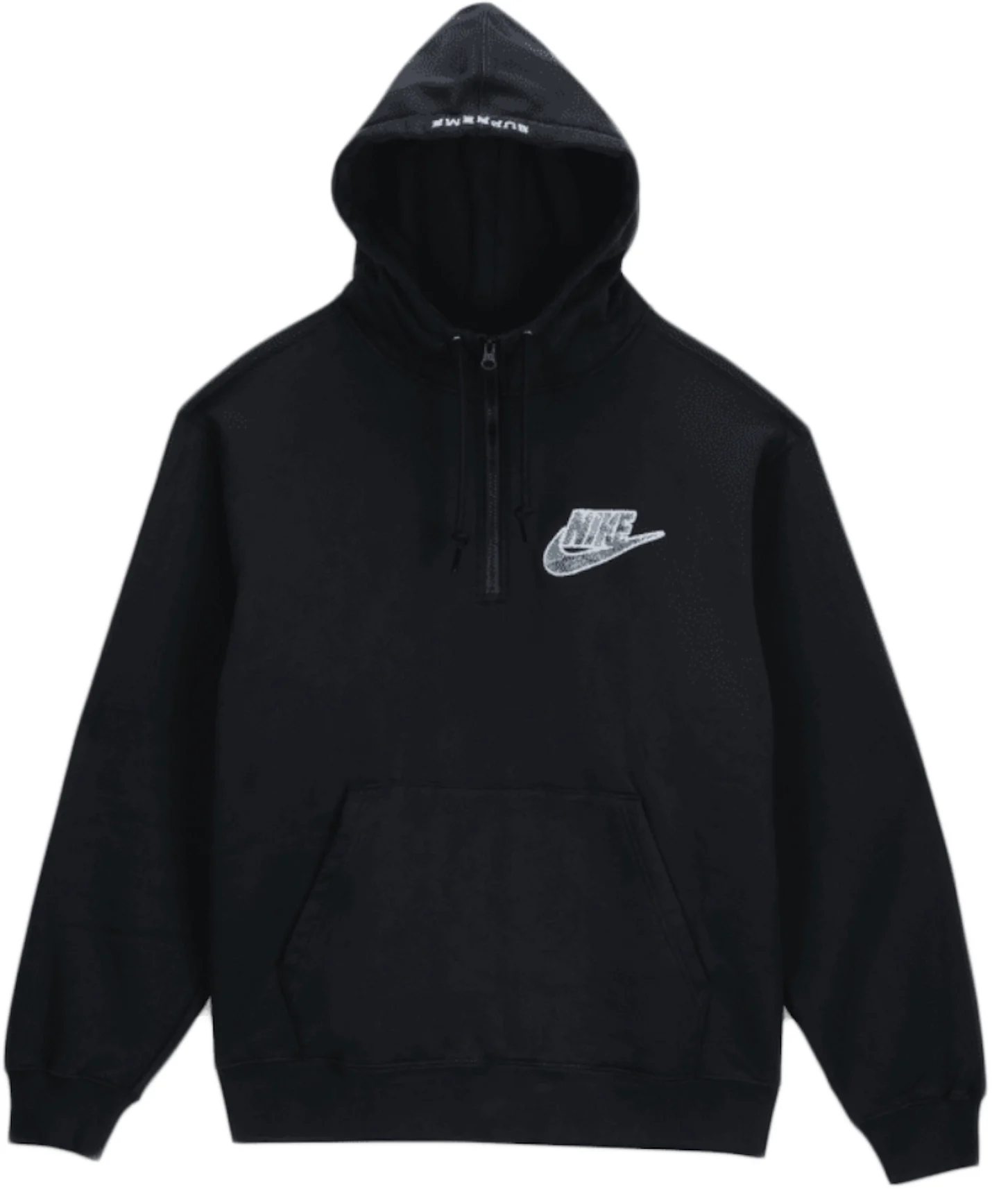 Supreme Nike Half Zip Hooded Sweatshirt Black メンズ - SS21 - JP