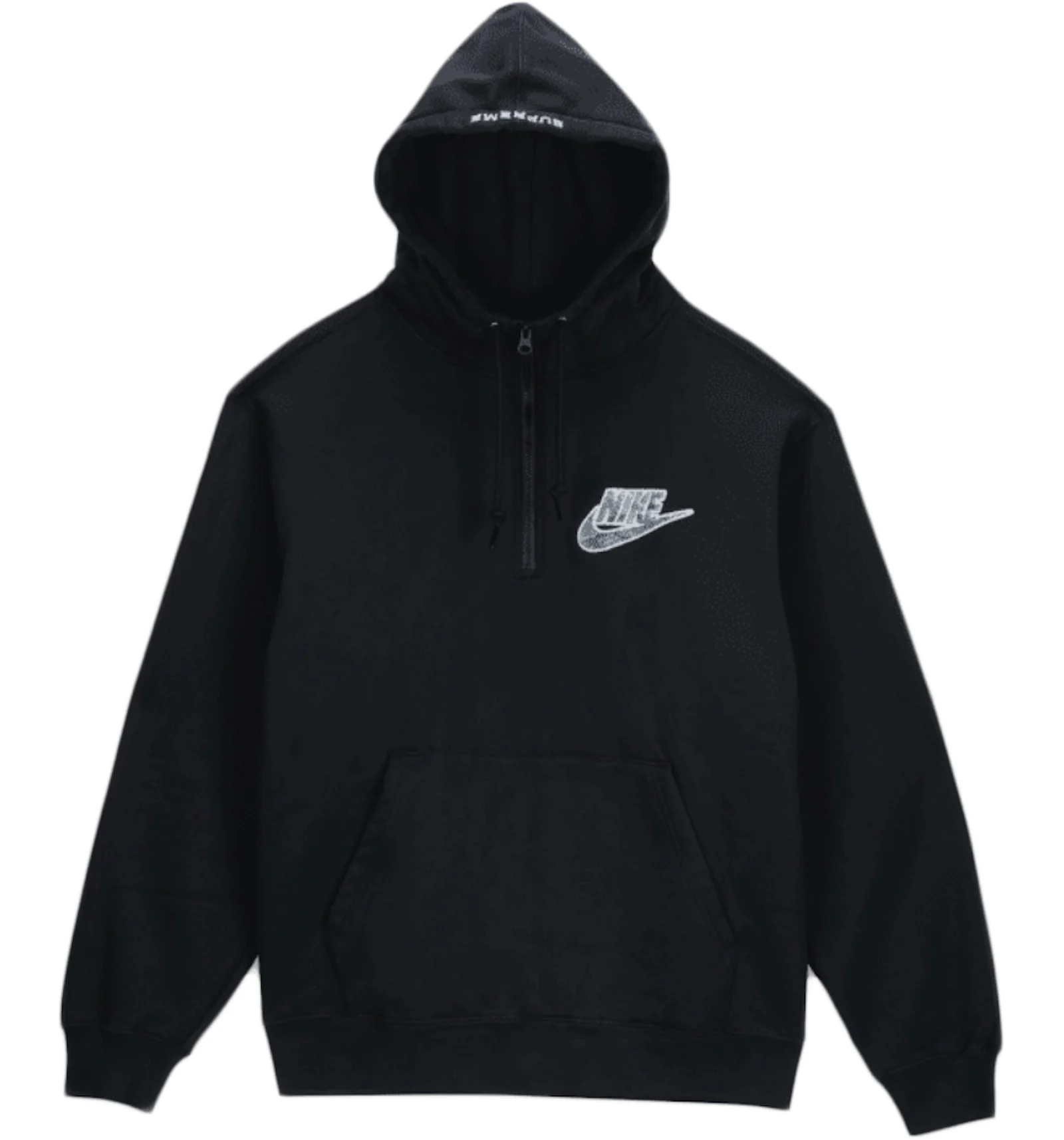 Hooded logo 2025 half zip pullover