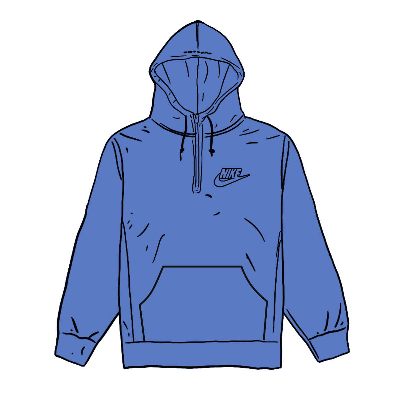 electric blue nike hoodie