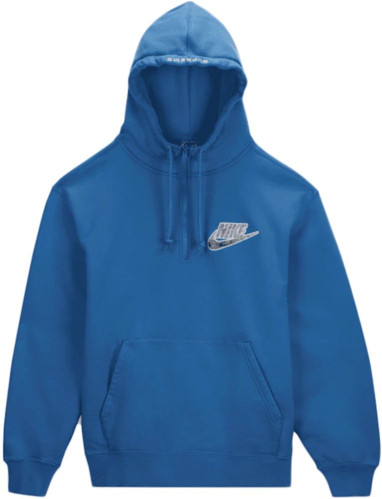 Supreme Nike Half Zip Hooded Sweatshirt Blue メンズ - SS21 - JP