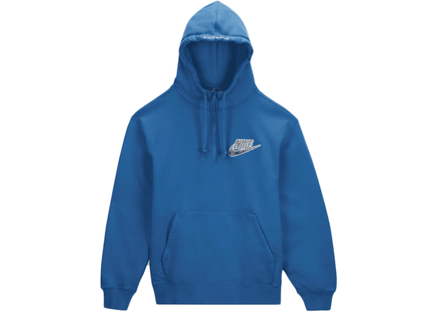 Supreme Nike Half Zip Hooded Sweatshirt Blue Men's - SS21 - US