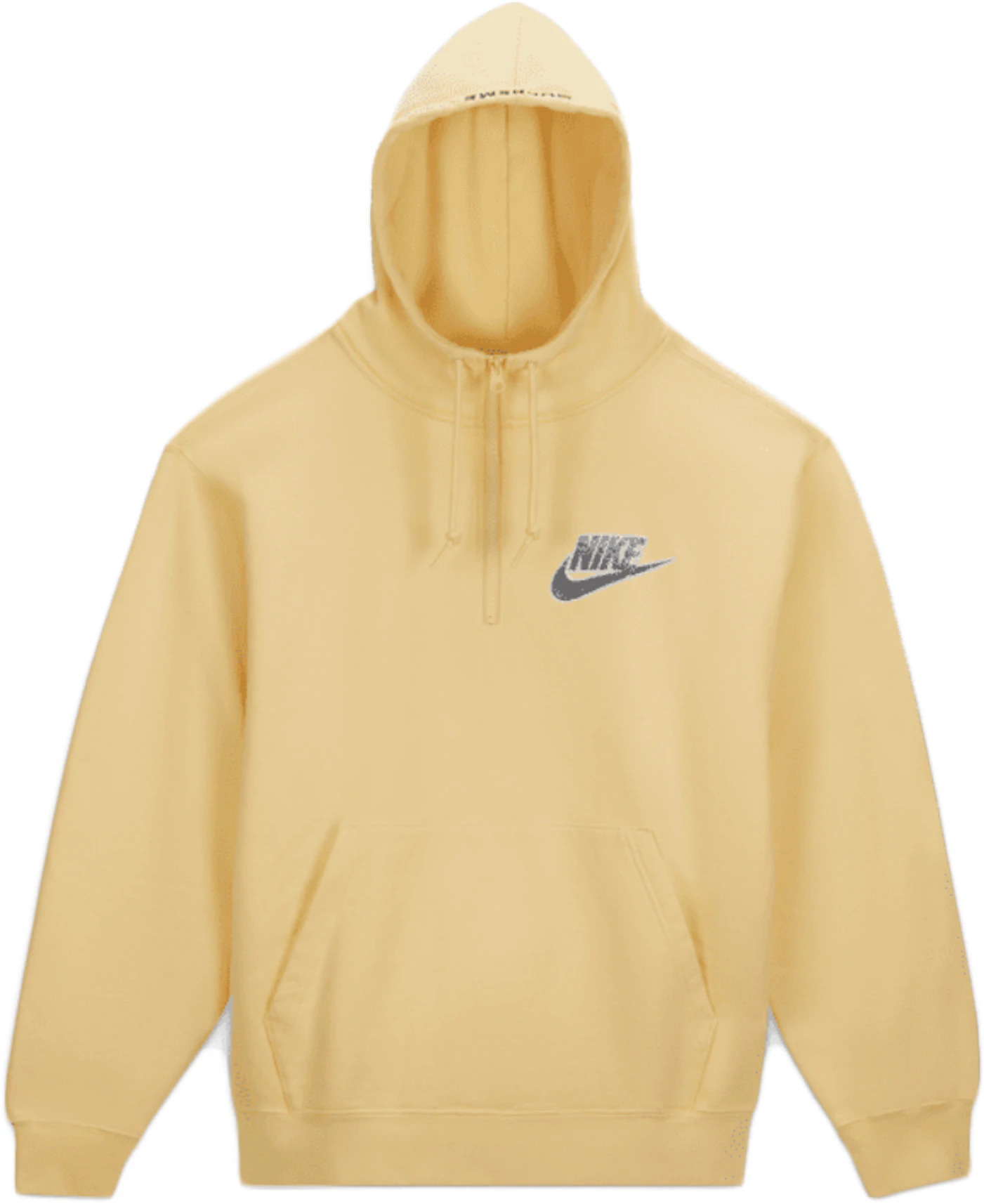Entrada Permanecer de pié de madera Supreme Nike Half Zip Hooded Sweatshirt Pale Yellow - SS21 - ES