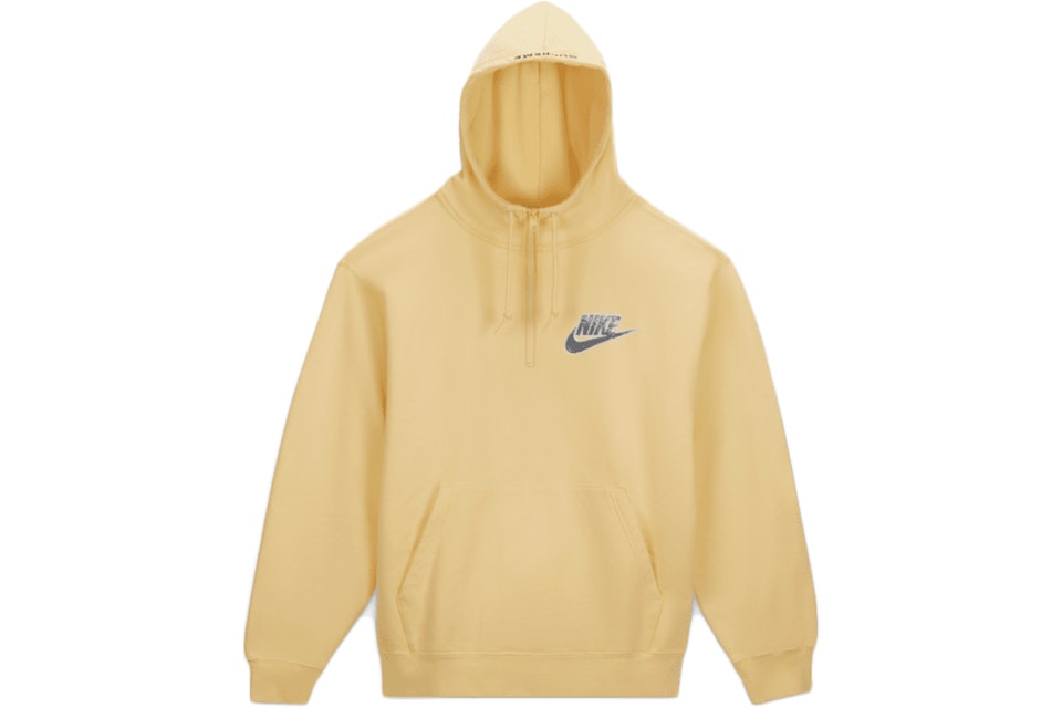 Supreme Nike Half Zip Hooded Sweatshirt Pale Yellow