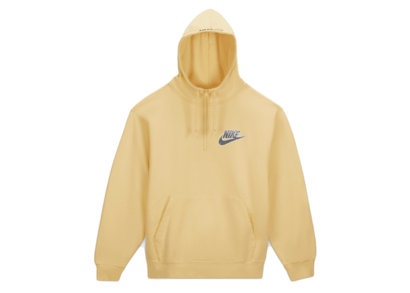 Supreme Nike Half Zip Hooded Sweatshirt Pale Yellow - SS21