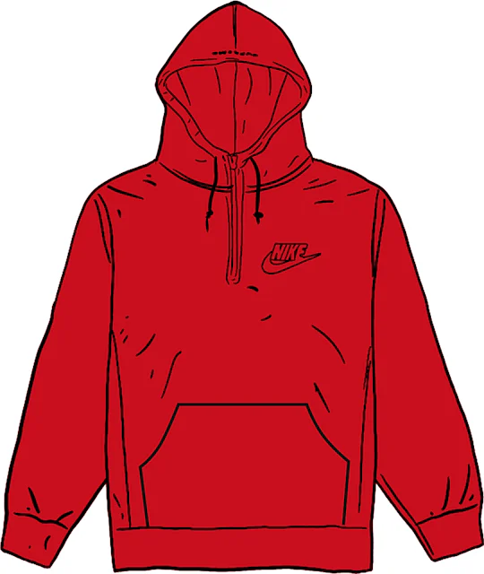 Supreme Nike Half Zip Hooded Sweatshirt Red メンズ - SS21 - JP