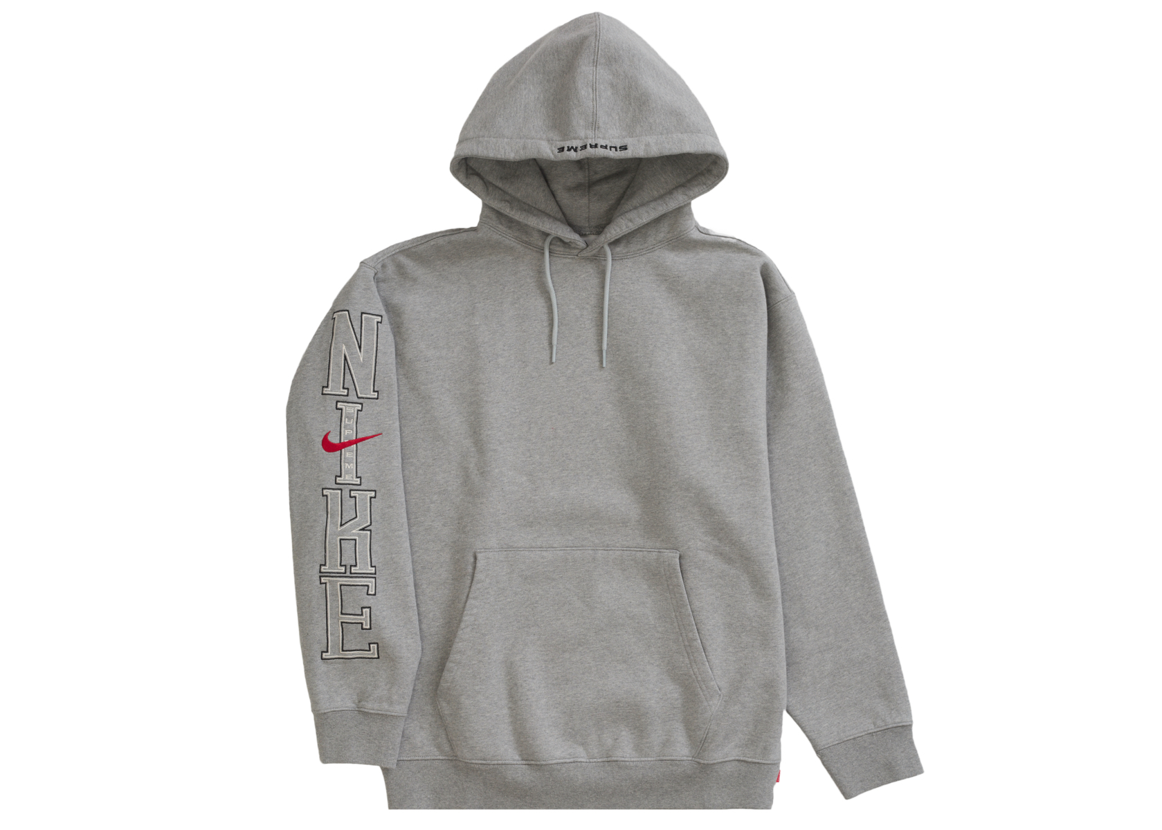Supreme Nike Hooded Sweatshirt Heather Grey