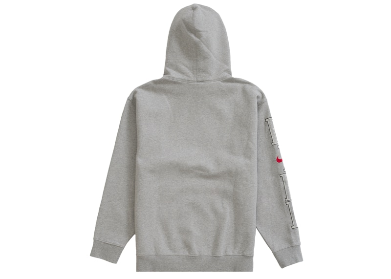 Supreme Nike Hooded Sweatshirt Heather Grey