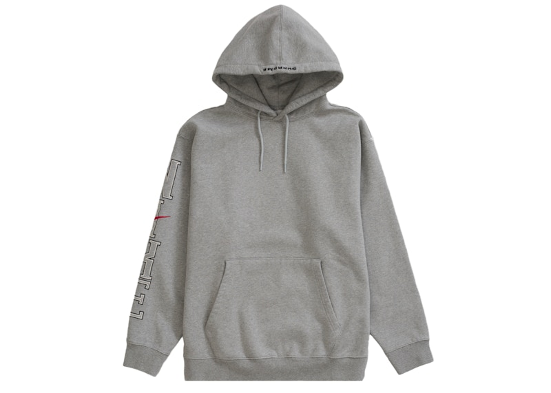 Supreme Nike Hooded Sweatshirt Heather Grey