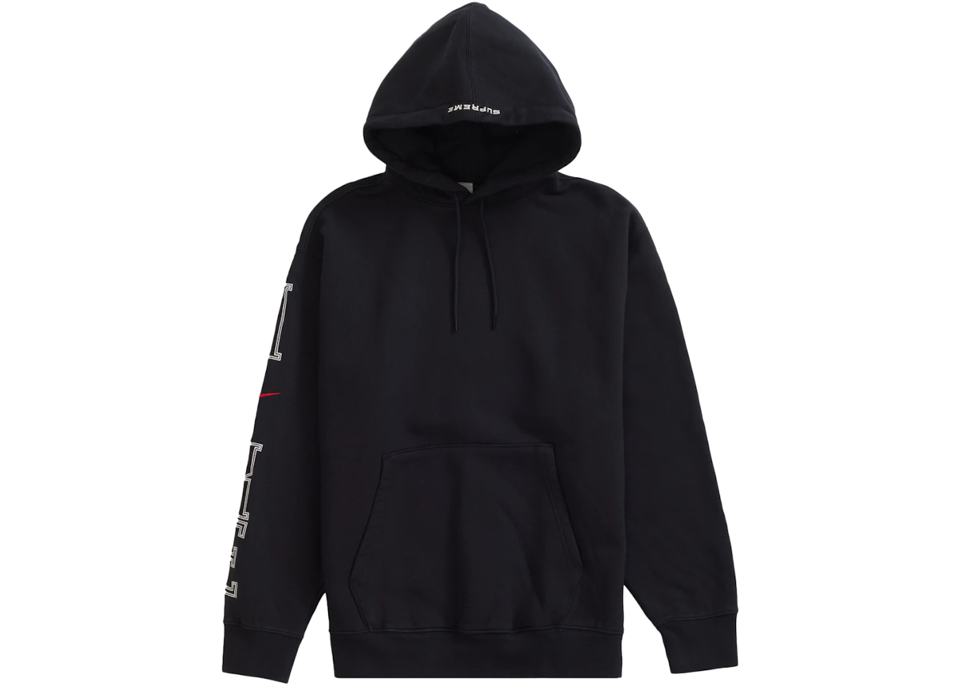 Supreme Nike Hooded Sweatshirt Black Men's SS24 US