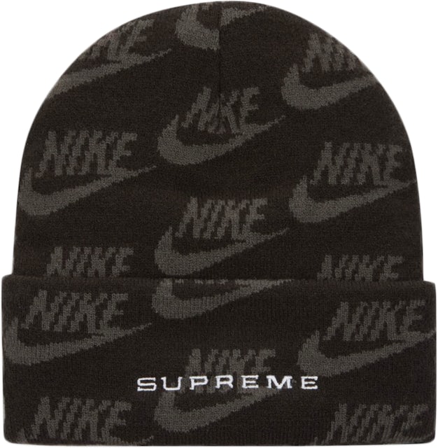 メンズSupreme Nike Jacquard Logos Beanie black