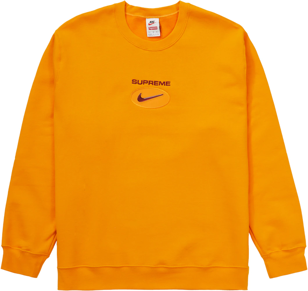 Nike, Shirts, Nike Patches Hoodie Mens Medium Orange