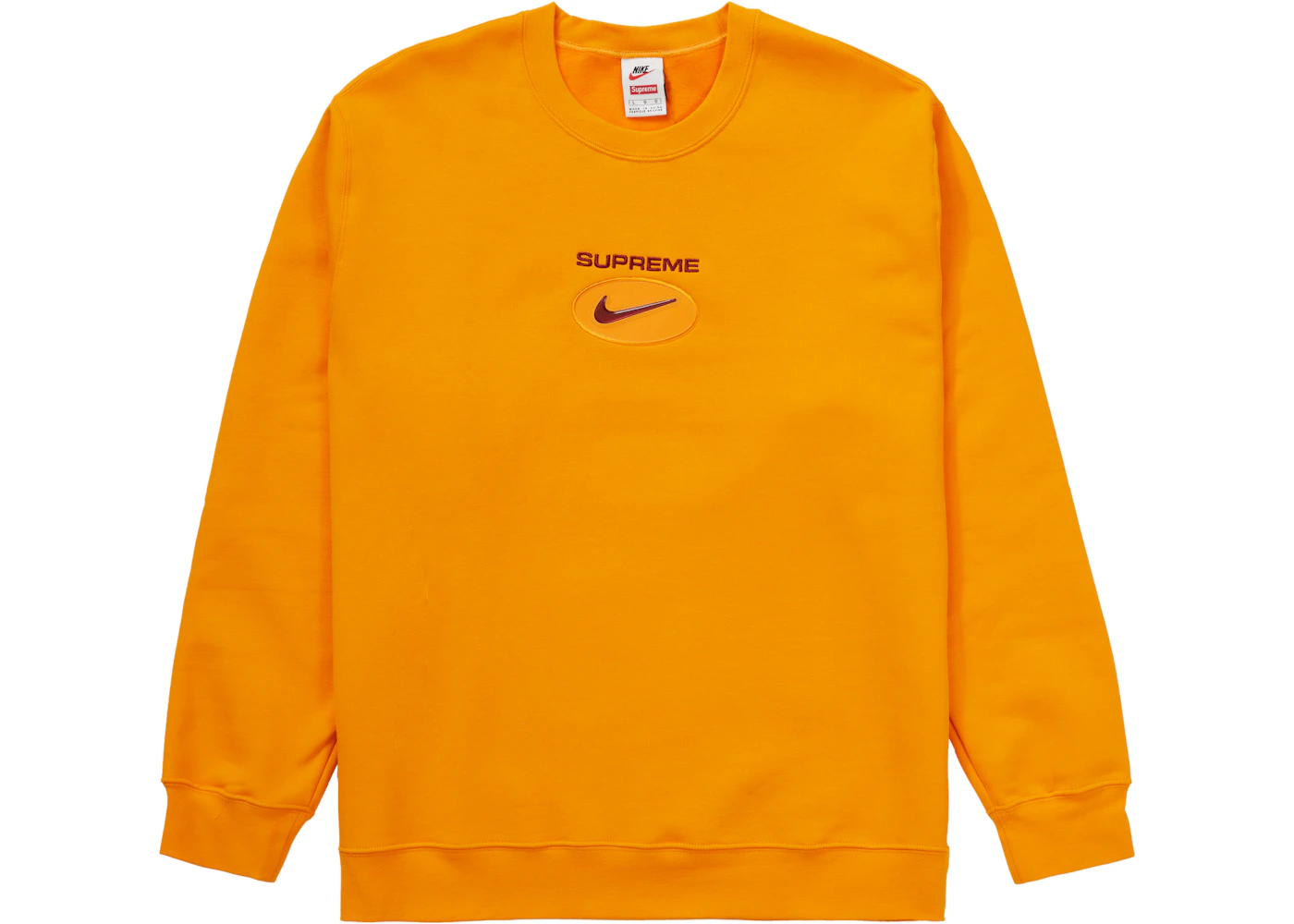 Supreme Nike Jewel Crewneck Orange Men's FW20 US